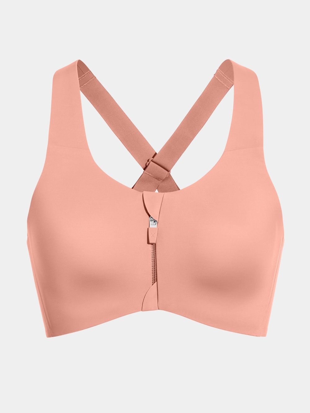 Knix Catalyst Front Zip Sports Bra pink ginger